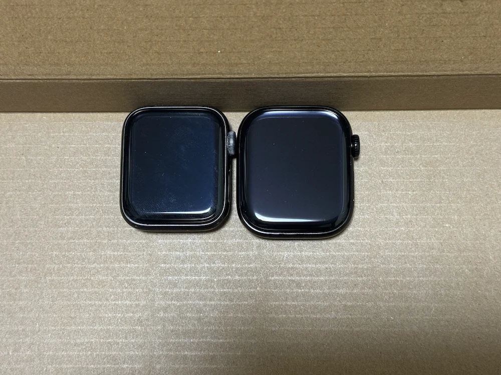 Apple Watch Series 10とApple Watch SEのサイズ比較